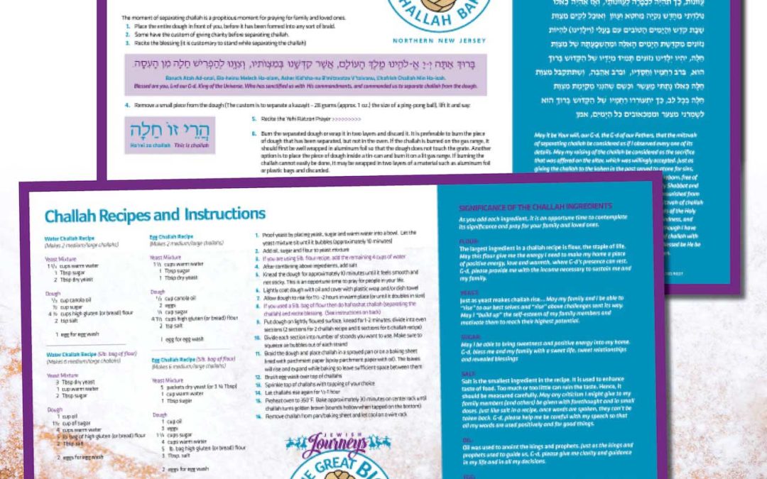 Challah Bake Placemat