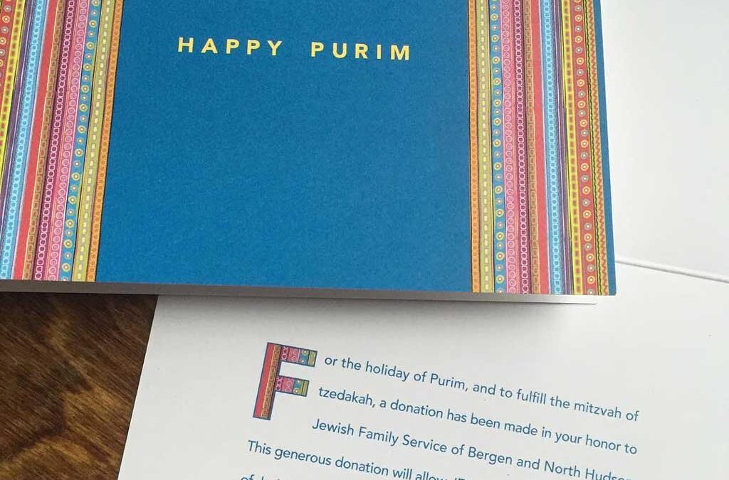Purim Card Sales Fundraiser