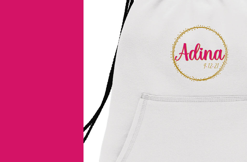 Adina’s Sweatshirt Drawstring Bag